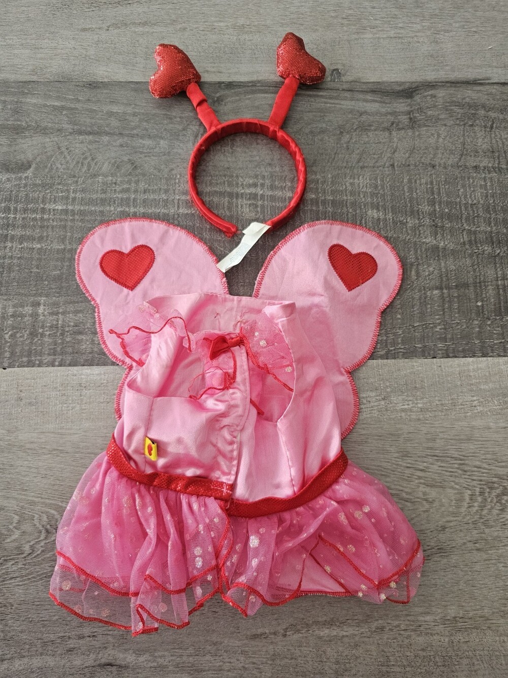 Build a Bear Pink Ladybug Costume With Wings Headpiece Love Valentines Day #17
